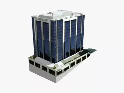 Boeing House Low-poly 3D model