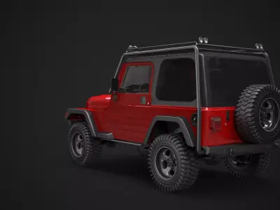Jeep Wrangler TJ Offroad 3D model