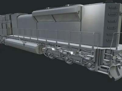 EMD-SD70ACe Locomotion 3D model