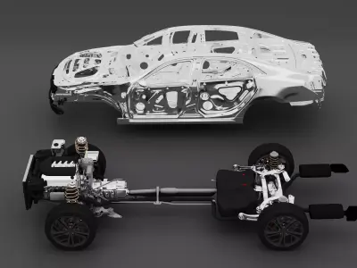 Car Frame02 3D model