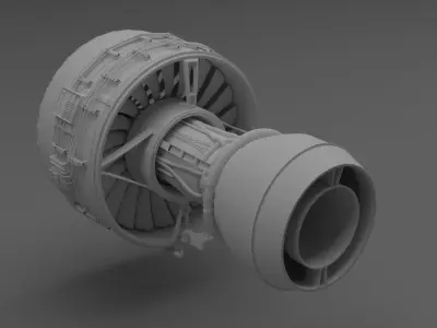Trent Jet Engine  3D model