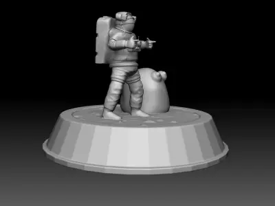 Cal and Splurt - 3D Print concept - Space Team Free 3D print model