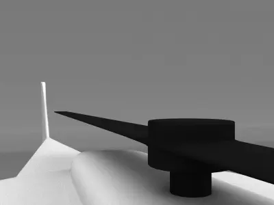 Helicopter Low-poly 3D model 4