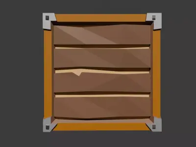 Low Poly Box Free low-poly 3D model