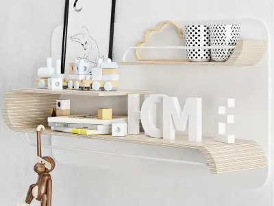 SHELF RAFA KIDS 3D model