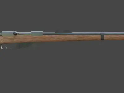 Gewehr 88 bolt action rifle Free low-poly 3D model