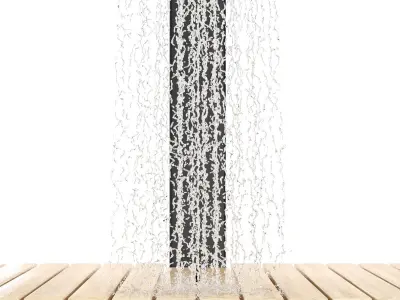 Contemporary shower Quartz 3D model