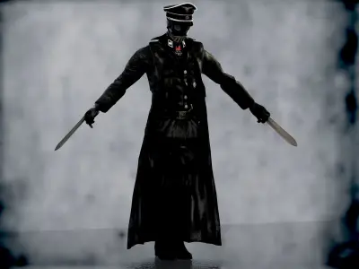 Karl Ruprecht Kroenen from Hellboy Low-poly 3D model