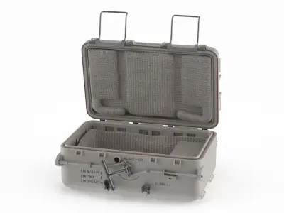Apollo Lunar Sample Return Container Open 3D model