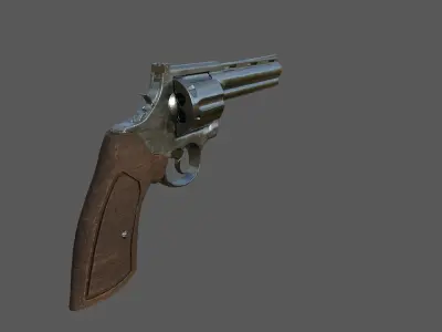 Colt Anaconda Low-poly 3D model