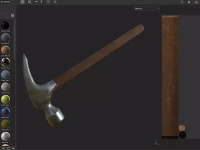 Realistic Claw Hammer 3D Model Free 3D model