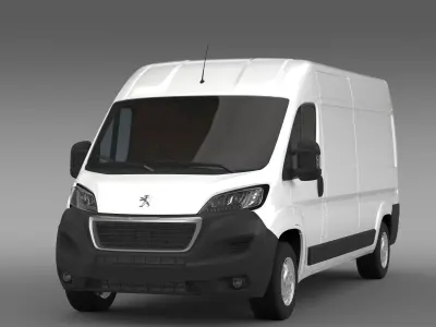 Peugeot Boxer Van L3H2 2017 3D model