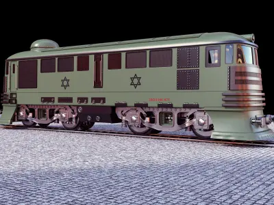 train israeli - israeli 3D model