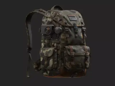 Scavenger Tactical Backpack 3D model