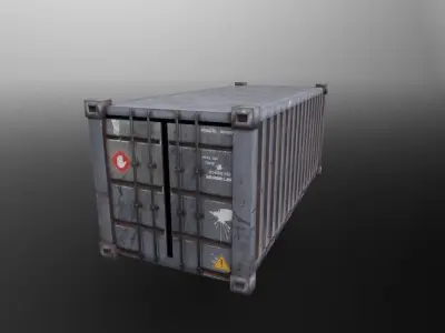 Industrial Container Pack PBR Low-poly Low-poly 3D model