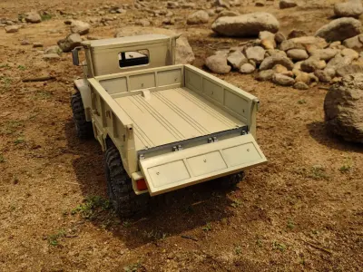 Crawler M939 4x4 Flatbed for SCX10 iii Gladiator - 1-10 RC body 3D print model