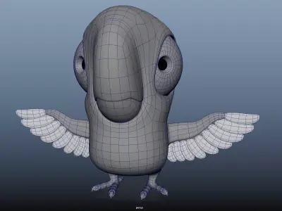 Parrot Low-poly 3D model purchase