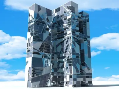 Futuristic Skyscraper 3 3D model