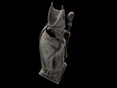 Bishop Statue 3D model