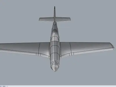 Plane P51 Mustang 3D model