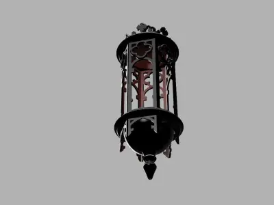 Antique style hanging plant pot 3D print model
