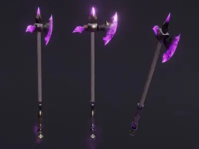 15 Shadow - cursed weapons - medieval - fantasy - magic - VOL 01 Low-poly 3D model