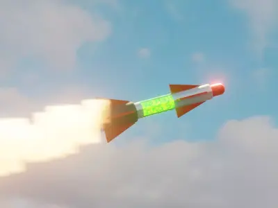 Sci-fi Missile Free low-poly 3D model