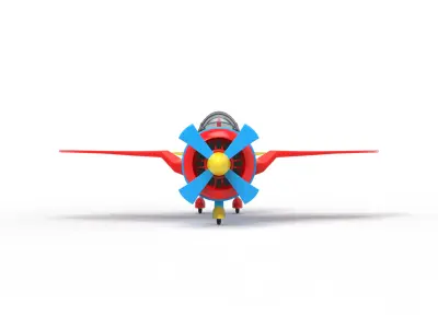 Cartoon Jetster 3D model