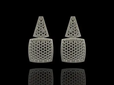 EARRINGS ALLURE ANTIQUE 12 3D print model