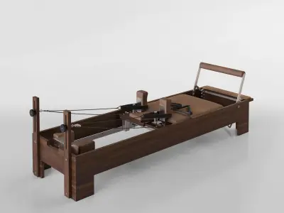 Pilates Reformer Machine - High-End 3D model