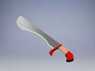 Sword of Clarity Low-poly 3D model