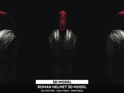 Roman Helmet 3D Model 3D model