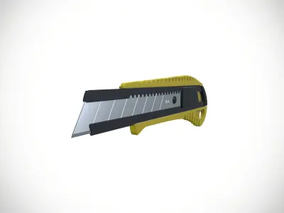 Cutter knife Low-poly 3D model