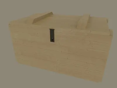 Military Ammo Crate Low-poly 3D model