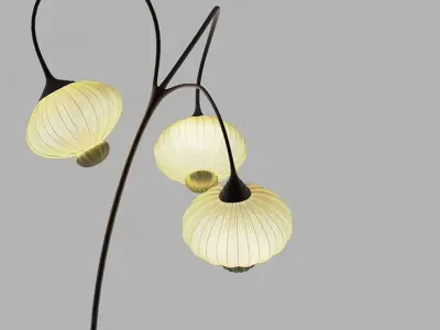 Lamp Lantern New Floor Chinese 3D model