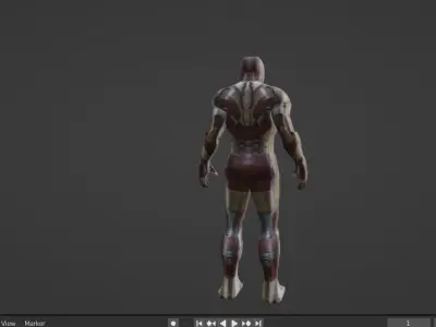 iron man robot suit 3D model