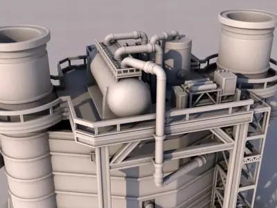 Small Factory 3D print model buy