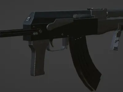 Military AK47 3D model