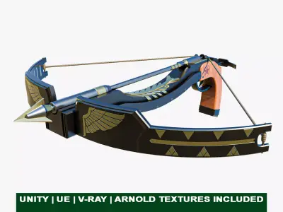 Crossbow Arrow Shooter Low-poly 3D model