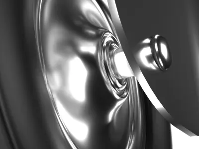 Swivel Rubber Wheel 3D model