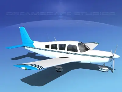 Piper Cherokee Six 300 V11 3D model