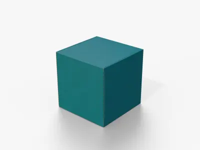 Mailer Boxes - Colored Cube and Flat Set 3D model