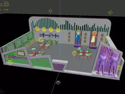 Exhibition - Area -10X6-3DMAX2009-031 3D model