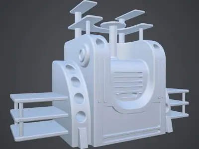 Sci-fi asset 5 - high poly 3D model