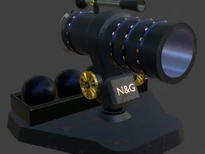 TD Tower 004 Low-poly 3D model