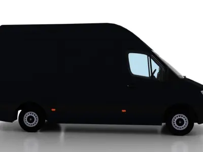 Mercedes Benz Sprinter L2H3 2009 Cargo UK 3D model