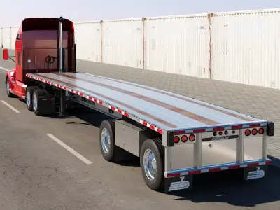  Kenworth T660 Flatbed 3D model