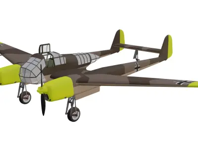 Focke-Wulf F 19 Ente Low-poly 3D model purchase
