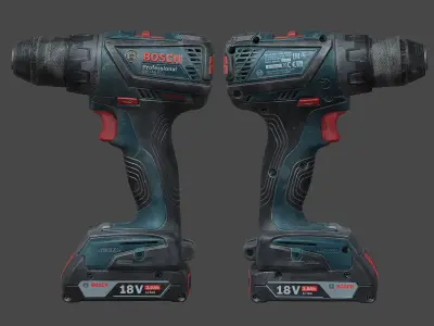 Bosch GSR Screwdriver Raw Scan 3D model