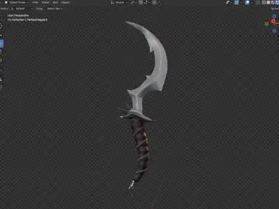 Fantasy Dagger 3 Low-poly 3D model